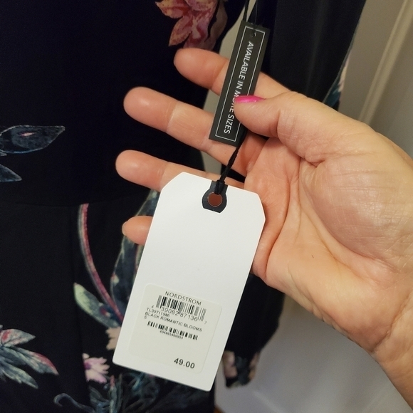 NWT Leith Floral Print A-Line Mini Dress Size Small Retail $49.00 - Picture 4 of 13